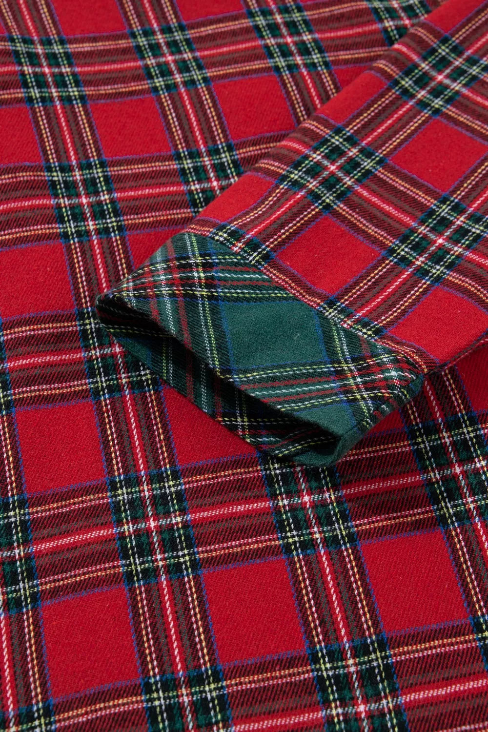 Women's Loungewear Plaid Contrast Patch Pajama Set