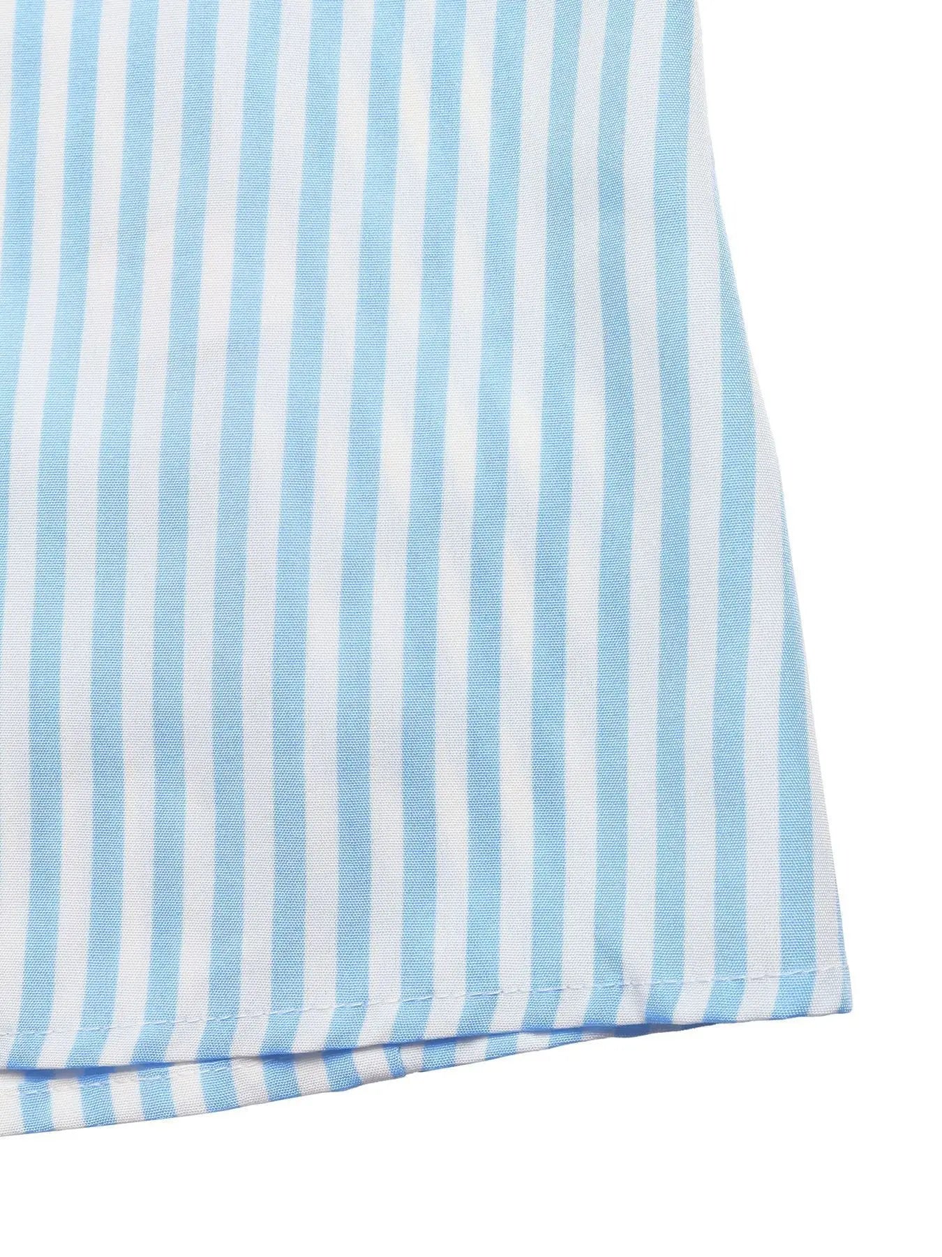 Striped Halter Neck Maxi Dress Trendsi