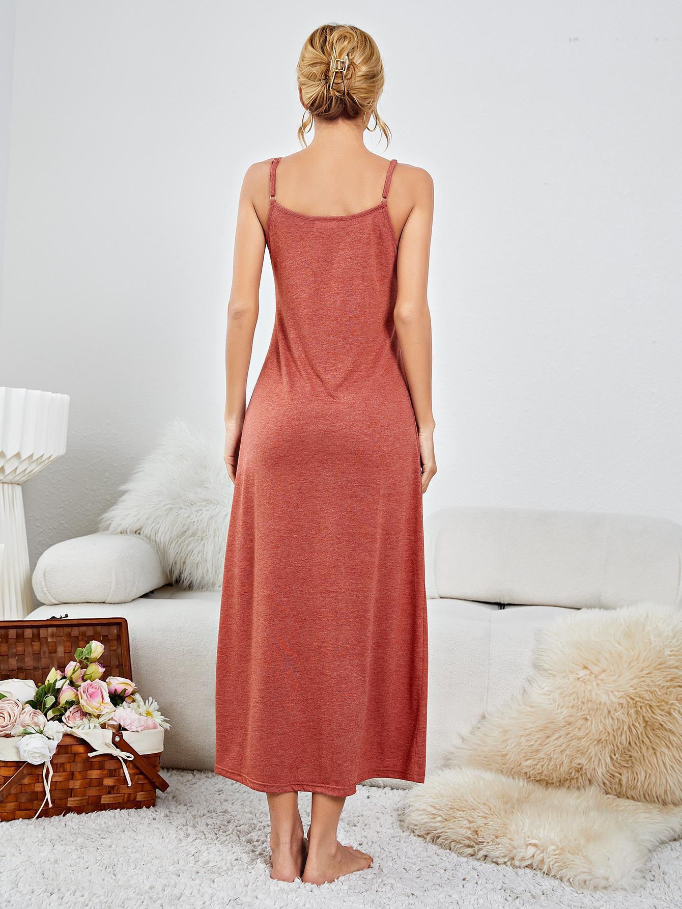 Women's Scoop Neck Spaghetti Strap Night Dress