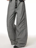 Men's Jeans Wide Leg Button Fly Plus Size