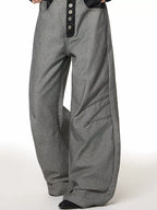 Men's Jeans Wide Leg Button Fly Plus Size