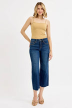 Women's Jeans – High Rise Crop Wide Leg
