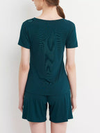 Women's Shorts Set – Padded Modal Tee & Shorts