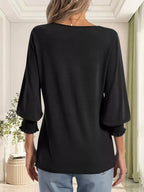 Women's Notched Top Plus Size