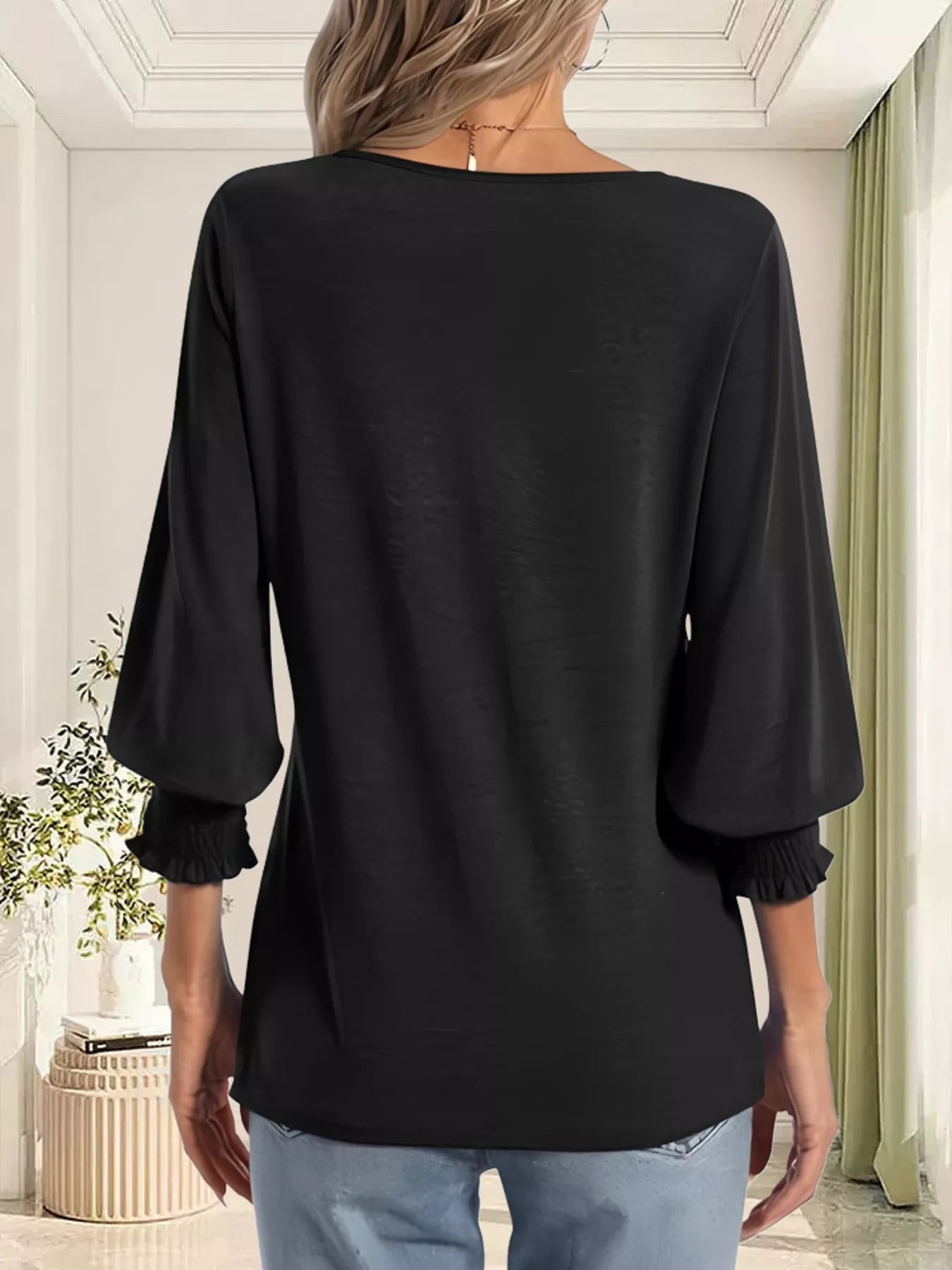 Women's Notched Top Plus Size