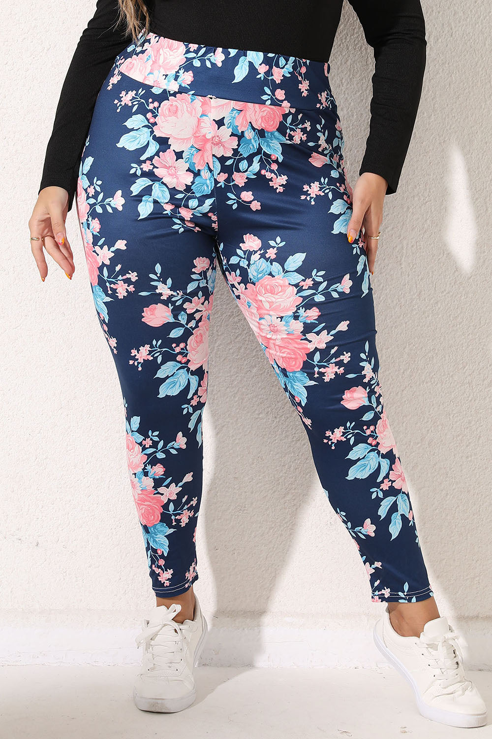 Women's Plus Size Floral Print Legging