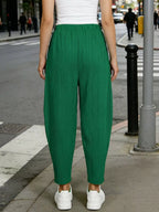 Women's Plus Size Harem Pants – Elastic Waist