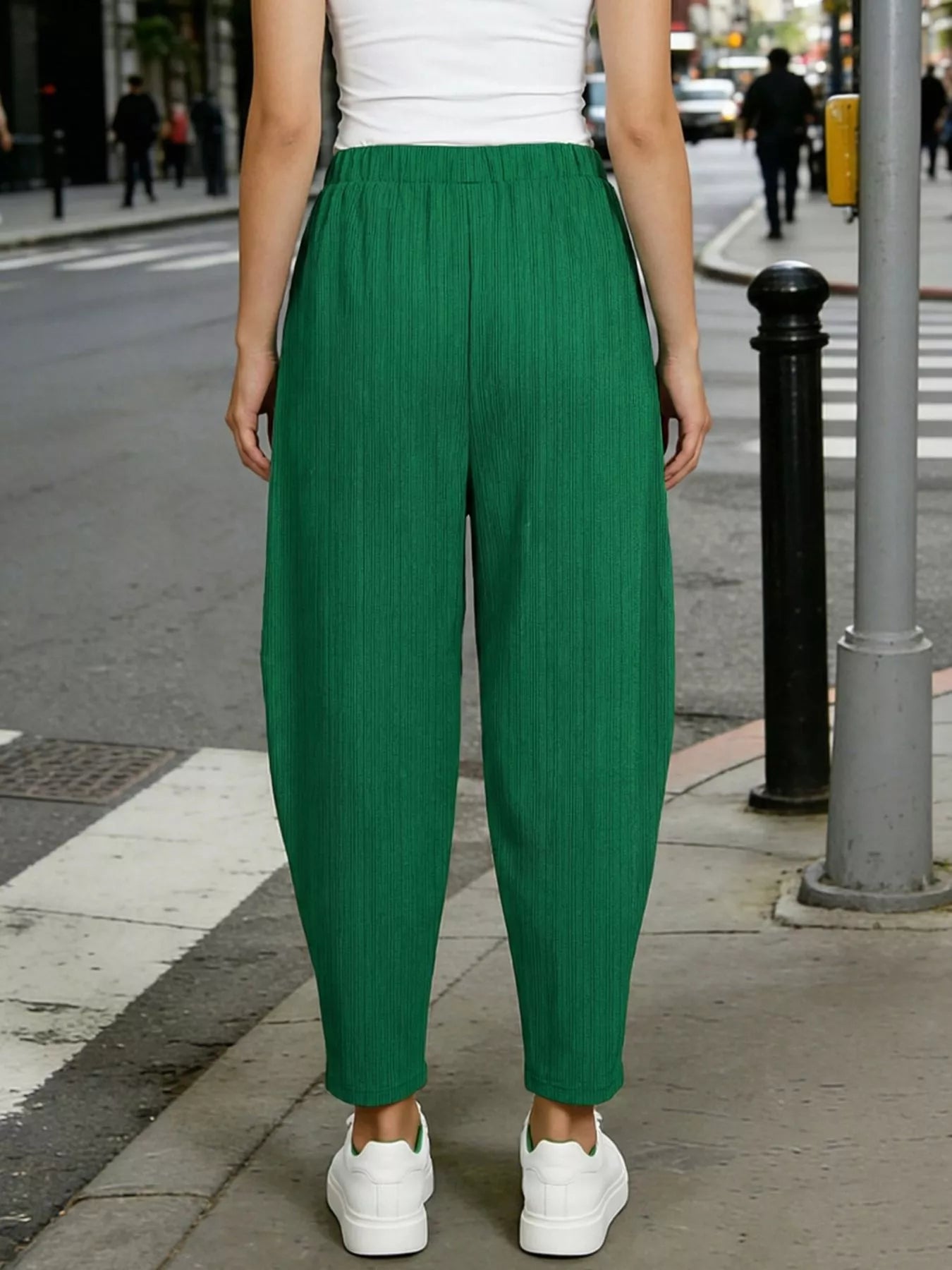 Women's Plus Size Harem Pants – Elastic Waist