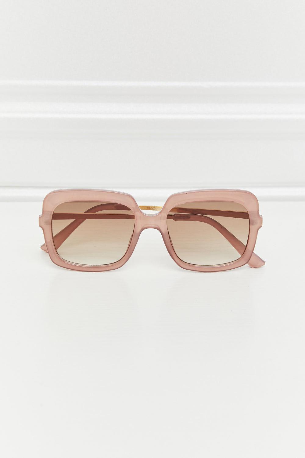 Women's Square Metal-Plastic Hybrid Sunglasses