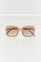 Women's Square Metal-Plastic Hybrid Sunglasses