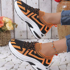 Women's Round Toe Platform Sneakers