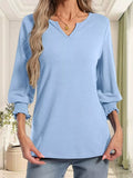 Women's Notched Top Plus Size