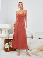 Women's Scoop Neck Spaghetti Strap Night Dress