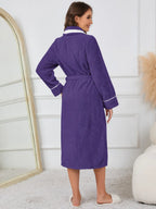 Women's Lounge Nightgown with Contrast Trim