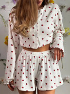 Women's Loungewear Strawberry Print Set
