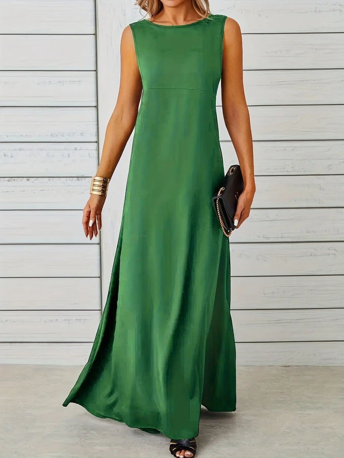 Sleeveless Flowy Maxi Dress Trendsi