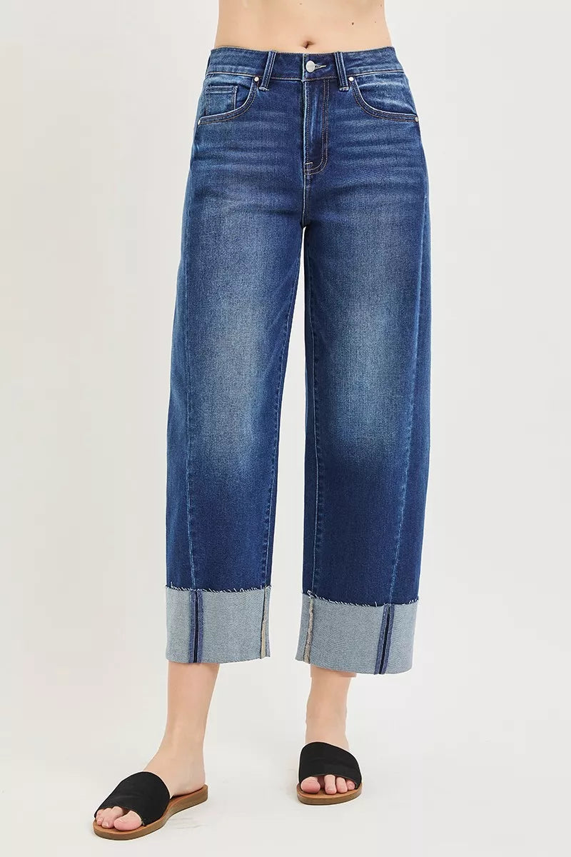 Women's Slouchy Crop Barrel Jeans