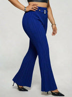 Women's Plus Size High Waist Flare Pants