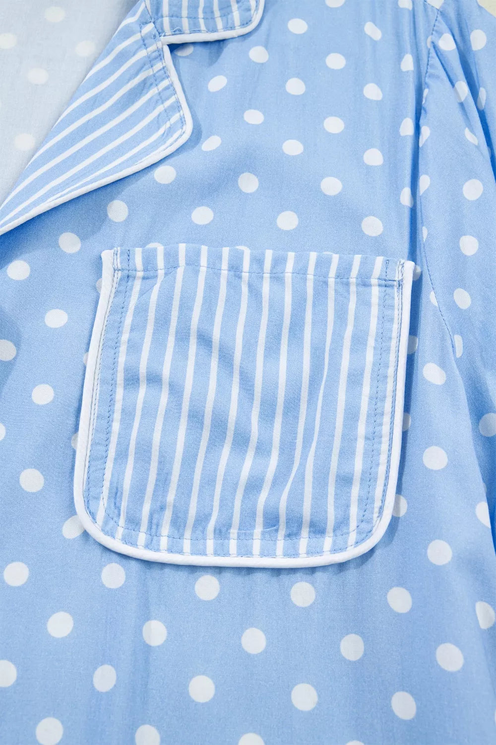 Women's Pajama Set – Dotted Print