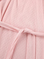Women's Tie Waist Kimono Lounge Nightgown