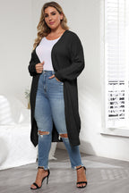 Women's Plus Size Open Front Cardigan