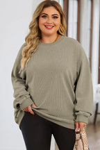 Women's Plus Size Sweatshirt – Dropped Shoulder