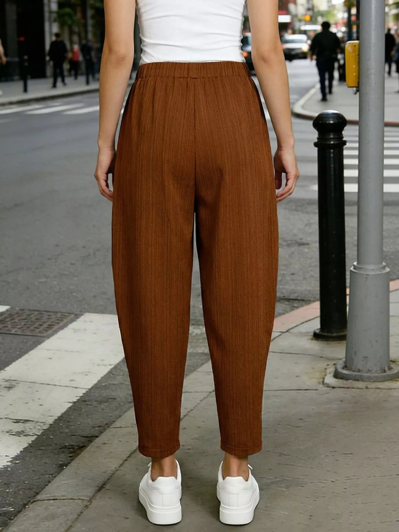 Women's Plus Size Harem Pants – Elastic Waist