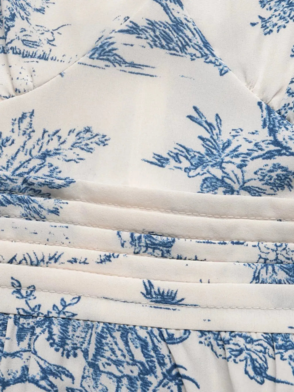 Printed Short Sleeve Midi Dress Trendsi