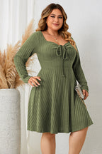 Women's Dress – Honey Sweetheart Ribbed