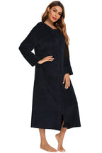 Women's Hooded Night Dress with Pockets