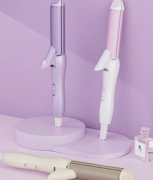 2-in-1 Rotating Hair Curling Iron