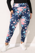 Women's Plus Size Floral Print Legging