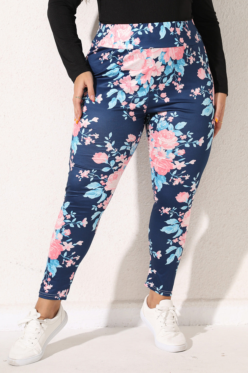 Women's Plus Size Floral Print Legging