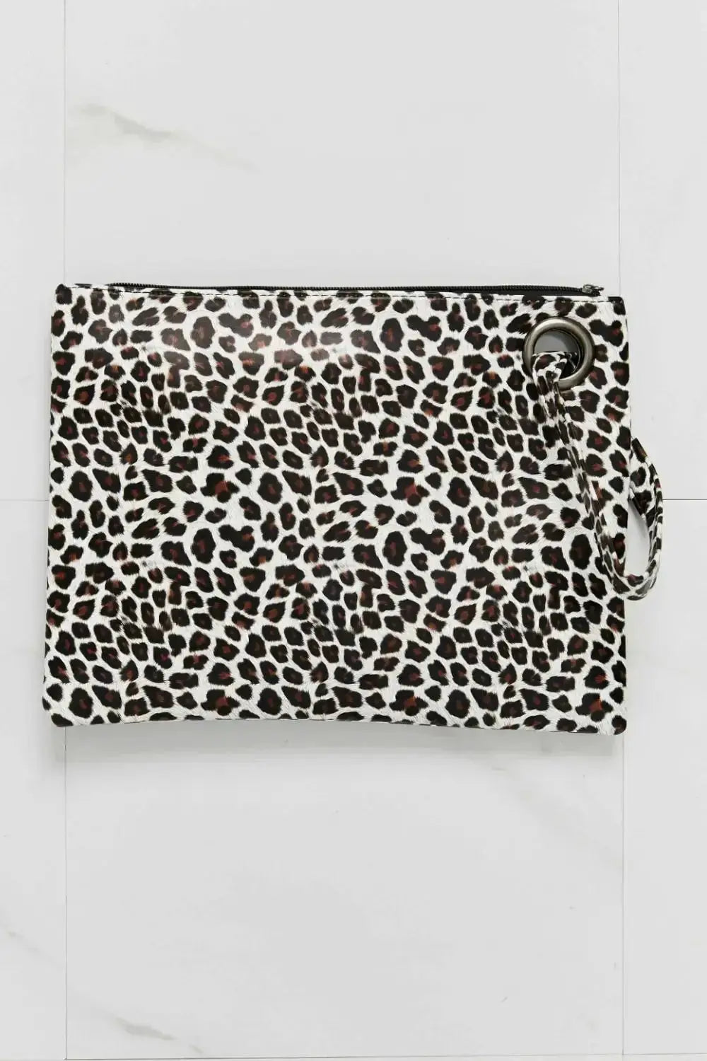 Leopard Print PU Leather Medium Wristlet by Parfymia