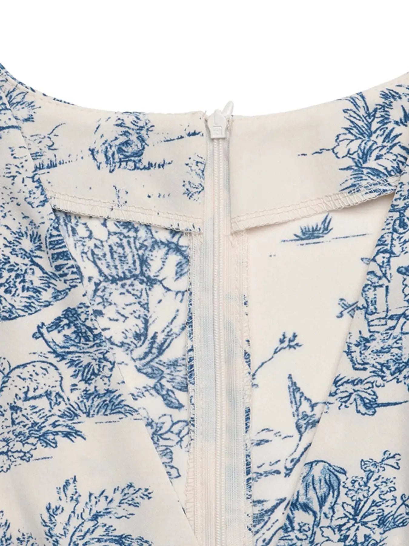 Printed Short Sleeve Midi Dress Trendsi
