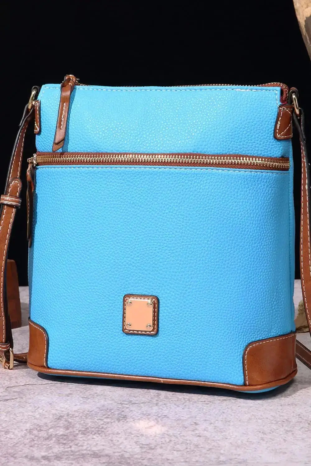 PU Leather Crossbody Bag Medium Size by Parfymia