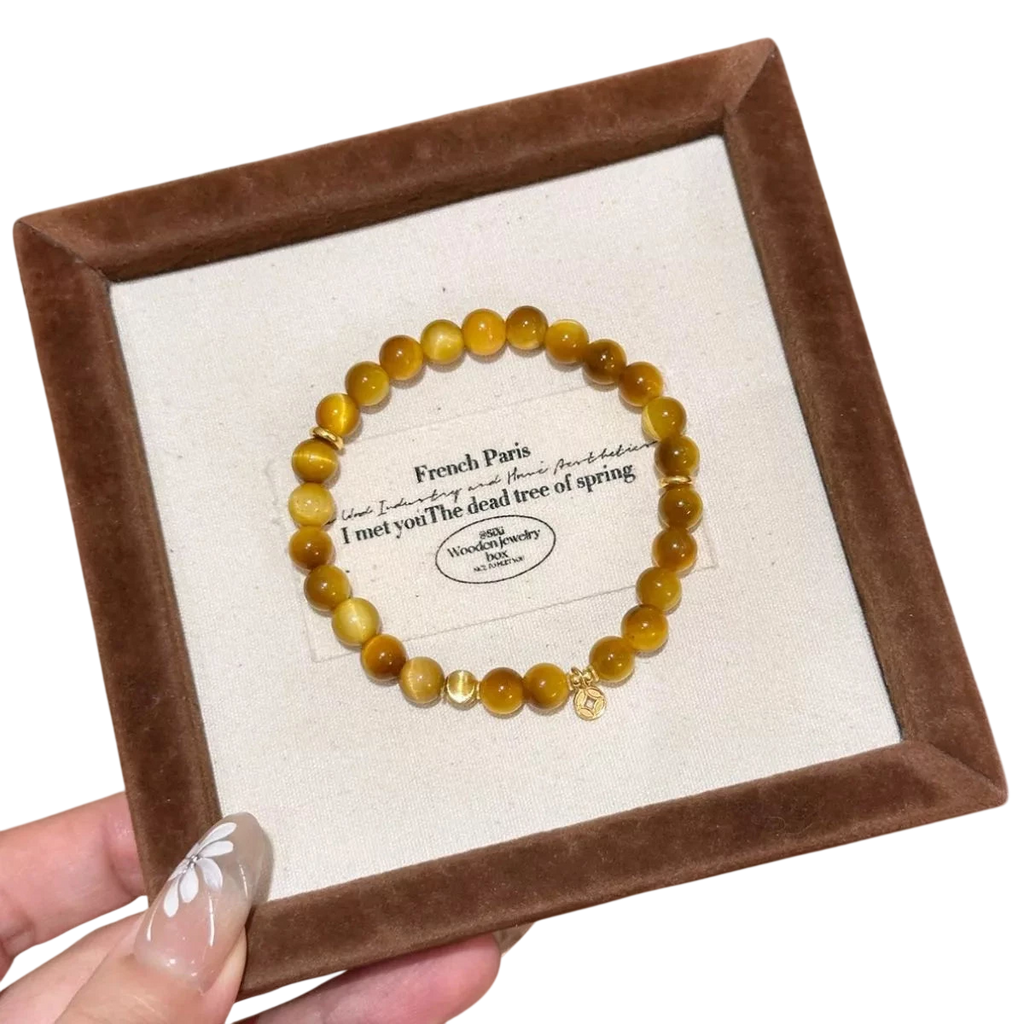 Women's Tiger Eye Beaded Bracelet