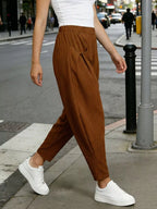 Women's Plus Size Harem Pants – Elastic Waist