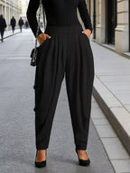 Women's Plus Size Elastic Waist Casual Pants