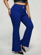 Women's Plus Size High Waist Flare Pants