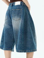 Men's Full Size Wide Leg Denim Shorts Plus Size