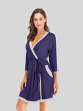 Women's Tie Waist Loungewear Robe