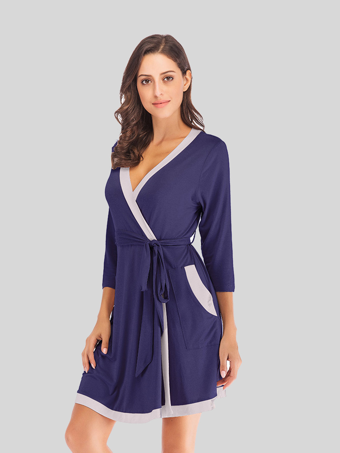 Women's Tie Waist Loungewear Robe