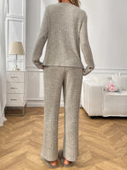 Women's Loungewear Set – Ribbed Long Sleeve