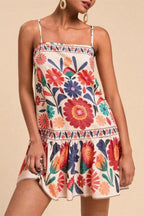 Women's Plus Size Floral Mini Dress