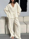 Women's Loungewear Floral Print Cotton Set