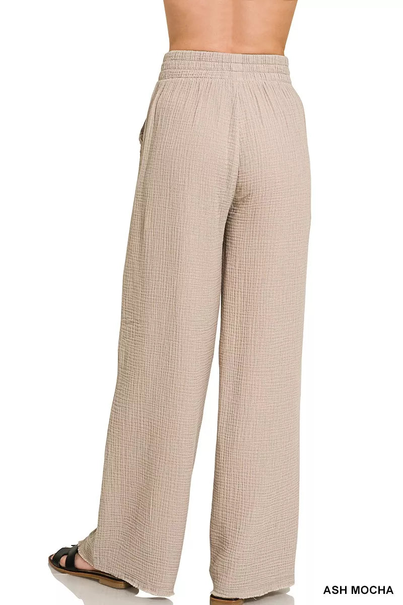 Women's Lounge Pants – Cotton Double Gauze