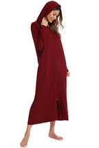 Women's Hooded Night Dress with Pockets