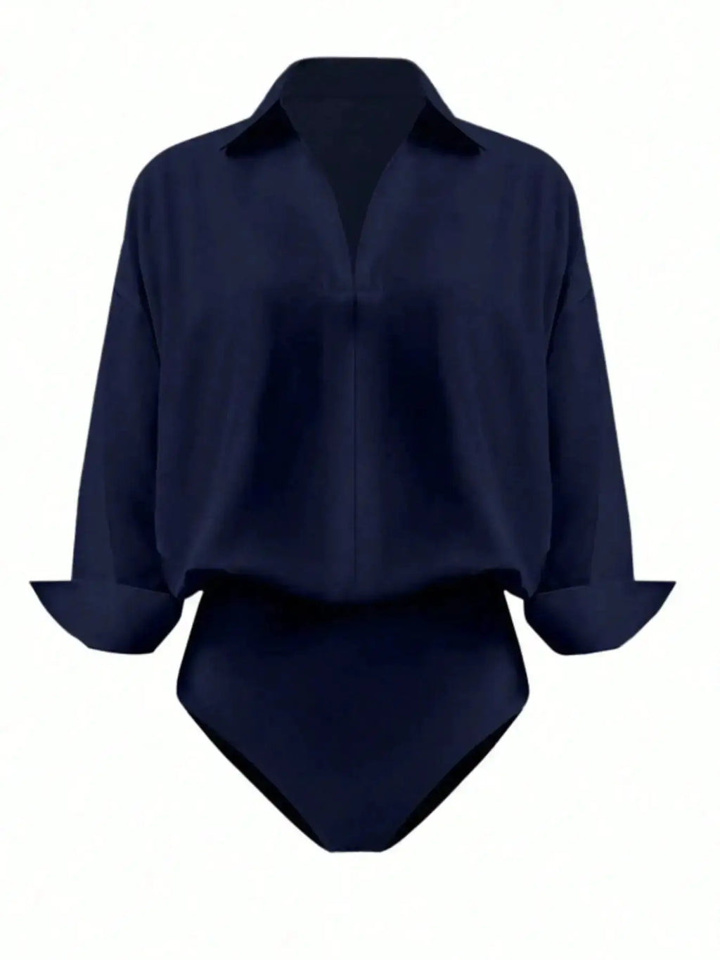 Button-Down Long Sleeve Bodysuit by Parfymia
