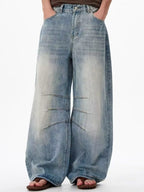Men's Full Size Wide Leg Jeans Plus Size